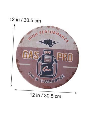 Zerodeko Emblems Round Tin Signs Metal Tin Sign Door Decoration Direction Indicator The Sign Vintage - Buy Online on GoSupps.com