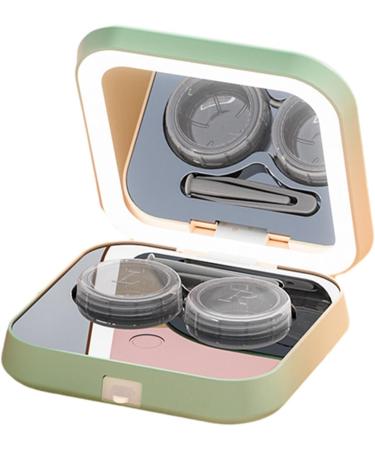 Fenteer Eye Contact Lens Container with Mirror - Travel-sized Premium Leakage-proof Storage Solution - Buy Online on GoSupps.com
