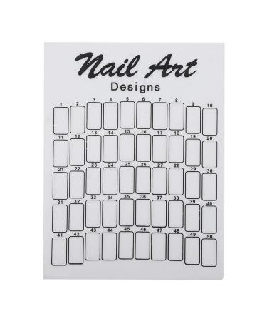 Nail Color Card & Nail Art Display - UV Gel & Polish Color Boards for Nail Studios | Premium Quality Nail Tools (White) - Buy Online on GoSupps.com