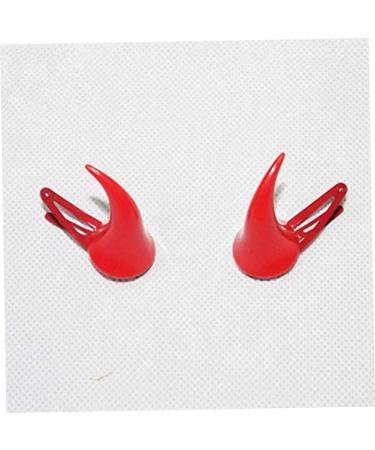Halloween Hair Clips Costumes Decorations Red Devil Horns Hair Clip Barettes Pins Accessories for Women Halloween - Buy Online on GoSupps.com