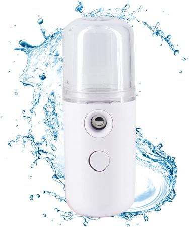 Facial Steamer - Cool Mist Humidifier - USB Rechargeable Facial Mister Moisturizing for Skin Care 30ml Visual Water Tank Nicything White - Buy Online on GoSupps.com
