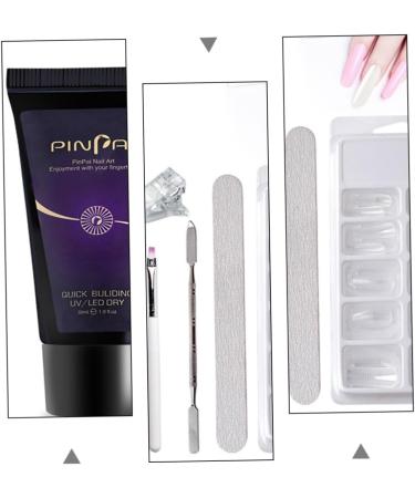 MAGICLULU 1set Set Nail Extension Glue Set Nail Art Extension Kit Nail Enhancement Trial Kit Nail Builder Gel Nail Art Brush Gel Extension Nail Kit Manicure Plastic Nail Brush - Buy Online on GoSupps.com