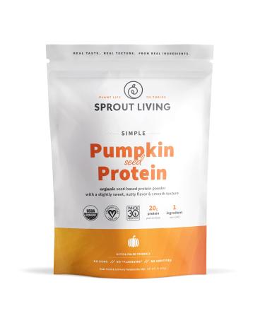 Sprout Living Simple Protein Organic Plant Protein Pumpkin Seed (Unflavored) 1 lb (454 g)