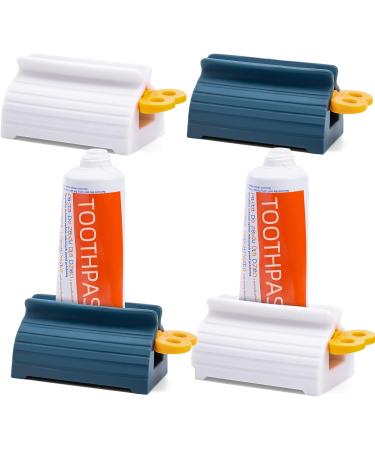 LOVEINUSA 4PCS Rolling Tube Toothpaste Squeezer Set - Bathroom Dispenser & Holder - Buy Online on GoSupps.com