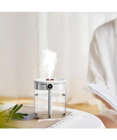 2L Cool Mist Air Humidifier with Night Light | Up to 20H Auto-Off | 36dB Quiet Operation | For Bedroom, Nursery, Office | Dual Nozzles (White) - Buy Online on GoSupps.com