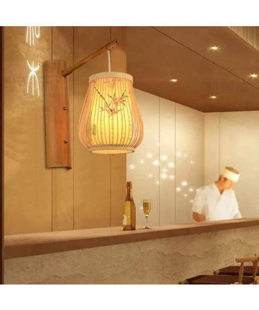 Handmade Bamboo Wall Lamp for Bedroom Living and Dining Room Balcony Hallway (Color : Style 4) (Style 1) - Buy Online on GoSupps.com