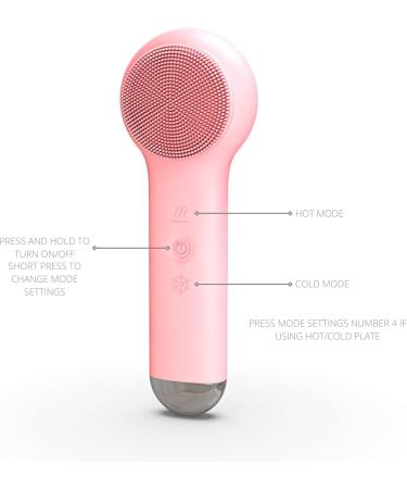 Facial Cleansing Brush | Hot & Cold Compress | Waterproof Silicone Scrubber | Deep Clean & Exfoliate | Massaging | USB Rechargeable - Buy Online on GoSupps.com