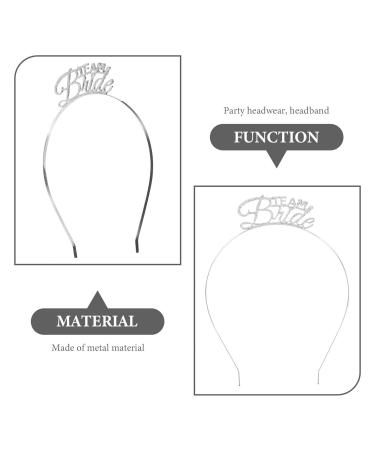 Buy Minkissy 3-Pack Team Bride Tiara Headbands for Hen Parties - Silver Party Accessories | International Shipping - Buy Online on GoSupps.com