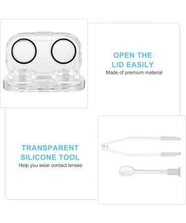 SESESFoufu Portable 8-Section Glasses Case & Contact Lens Container - Eye Care Storage Box for Travel & Daily Use - Buy Online on GoSupps.com