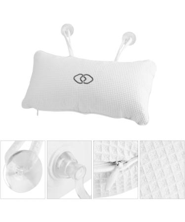 Non-Slip Mesh Spa Bath Pillow with Suction Cups - Head and Neck Support - Buy Online on GoSupps.com
