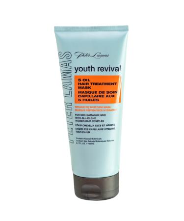 Peter Lamas Youth Revival 5 Oil Hair Treatment Mask | Deep Conditionitiong Hair Mask to Hydrate  Boost Shine and Repair Hair | For Dry  Damaged and Color Treated Hair | Vegan  Sulfate & Paraben-Free (1 PACK) 6.70 Ounce (...