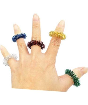 Gleavi 18 Stk Acupressure Finger Rings for Kids | Stress Relief Toys & Hand-Folding Massage Devices for Children - Buy Online on GoSupps.com