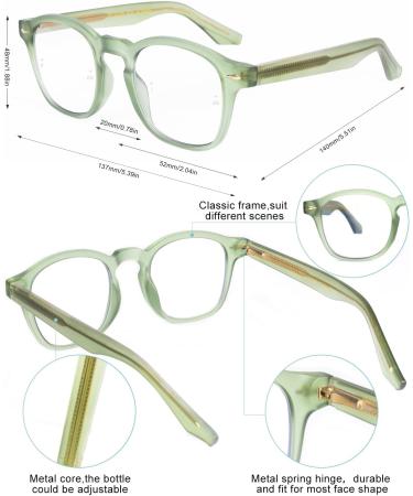 OKH Photochromic Multifocus Reading Glasses - Transition Sunglasses & Blue Light Blocking for Men & Women (Green 1.0x) - International Shipping Available - Buy Online on GoSupps.com
