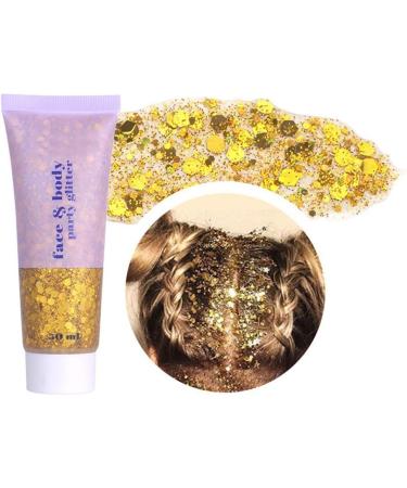  Zghhc Glitter Face Gel 3 Jars Holographic Glitter Makeup Body Face Nail Eyeshadow Liquid Glitter with Mermaid Long Lasting Glitter - Buy Online on GoSupps.com