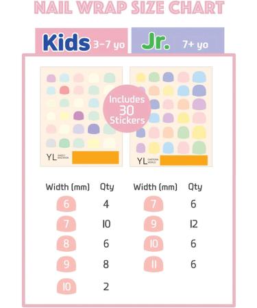 Non-Toxic Kids Nail Wraps | 30 Breathable Stickers for Healthy Nails | Long Lasting Glitter Milky Way Design - Buy Online on GoSupps.com