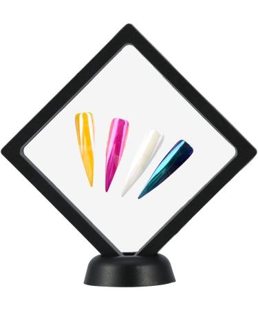 2Colors Manicure Nail Art Display Stand Frame Assembling Acrylic Nail Plate Tips Rack Tool Suitable for Various Shaped Nail Decoration Display.(Black) - Buy Online on GoSupps.com