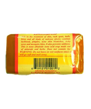 Snake Rattle Soap - 100% Natural Skin Care (1 bar) - Buy Online on GoSupps.com