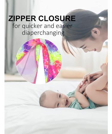 weVSwe Baby Girl UV Protection Rash Guard Swimsuit with Sun Hat - 0-3 Years - Fish Scales - Buy Online on GoSupps.com