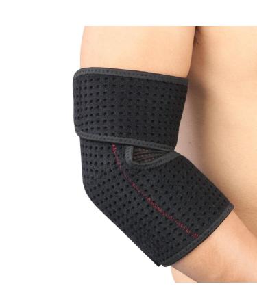 Elbow Brace Adjustable Elbow Support Arm Stabilizer Cubital Tunnel Elbow Splint For Tennis Elbow Weightlifting Tendonitis 62cm Black