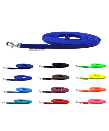 Drag line biothane dog leash small dogs 9mm 3m / 5m / 15m dog leash Bothane (7m without hand loop blue) 7m without hand loop blue