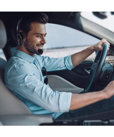 Conambo Bluetooth Headset V5.0 | Wireless Headset with Noise Cancelling Mic | 16Hrs Talktime | On Ear Headphone for Cell Phone, Trucker, Business, Home Office - Buy Online on GoSupps.com