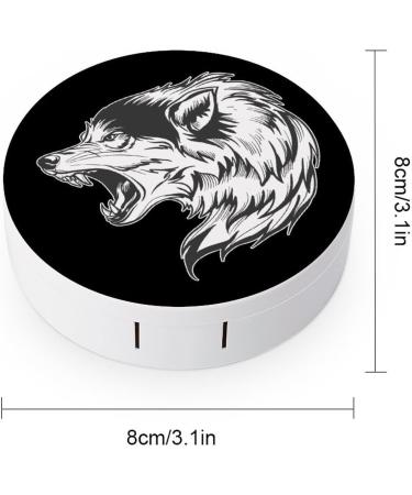 Howing Wolf Portable Contact Lens Case with Mirror | Travel-Friendly Contact Lens Box for International Shipping - Buy Online on GoSupps.com