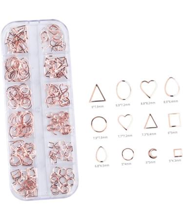 Housoutil 1 Box Manicure Decoration Decorations Boxed Knot Top Headband Nail Art Decoration Metal Nail Accessories Nail Art Rivet Velvet Cosmetic Bag Natural Nails Stud Rose Gold Size 1 As Shown - Buy Online on GoSupps.com