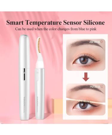 TOUCHBeauty Heated Electric Eyelash Curler with Intelligent Temperature Sensor - Quick Heat Styling Tool AG-2052 (White) - Buy Online on GoSupps.com
