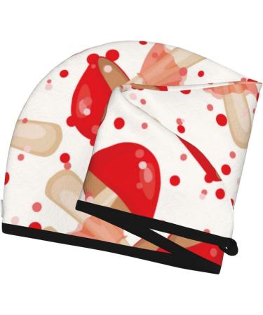 Microfiber Hair Drying Cap | Cute Mushroom Towel Wrap | Soft Absorbent Quick-Dry Hair Towel for Curly Long & Thick Hair - Buy Online on GoSupps.com