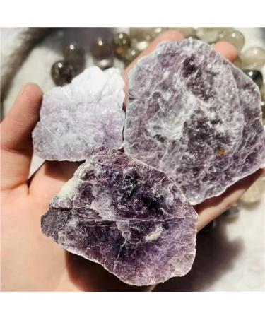 Natural Crystal Rough Wholesale Rough Crystal Slab Natural Purple Lepidolite Crystal Slice for Decoration (Color : Natural Size : 500g) 500g Natural - Buy Online on GoSupps.com