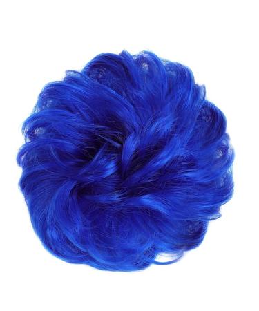 Messy Bun Hair Piece for Women Donut Hair Bun Scrunchie for Women Girls Curly Wave Synthetic Chignon Hairpiece with Rubber Band Messy Bun Hair Pieces Extensions Fake Hair Accessories for Women Girl 107