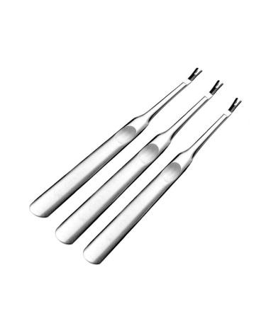 Stainless Steel Finger Cuticle Cleaner Fork Pusher - Professional Manicure Pedicure Tool for Dead Skin Removal and Callus Removal - Buy Online on GoSupps.com