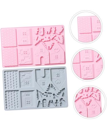 Ciieeo 14 Pcs Cake Baking Tools Silicone Molds Tuile Molds Silicone House Chocolate DIY Mold Fudge Material - Buy Online on GoSupps.com