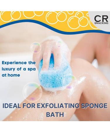 Bath Sponge Body Scrubber Random Colours (Pack of 12) - Super Soft Exfoliating Bath Sponge | Shower Sponge Shower Scrubber for Body | Adults & Kids Bath Sponge Perfect for Sponge Bath - Buy Online on GoSupps.com