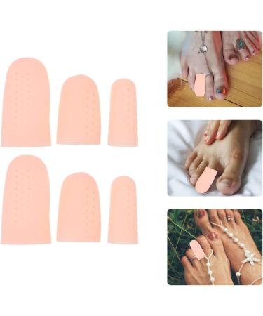 Minkissy Valgus Guards Spacers Orthotic Feet Cushion Protectors - 8 Pairs, Silicone with Breathable Holes, Toe Separators, Thumb Protector - 6x3cm - Buy Online on GoSupps.com