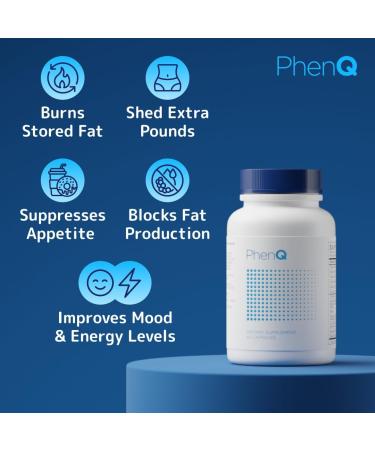 PhenQ Weight Loss Pills Supplement That Work Fast Suppress Appetite Boost Energy & Metabolism Appetite Suppressant Fat Burner Tablets for Men & Women Safe & Effective - Buy Online on GoSupps.com