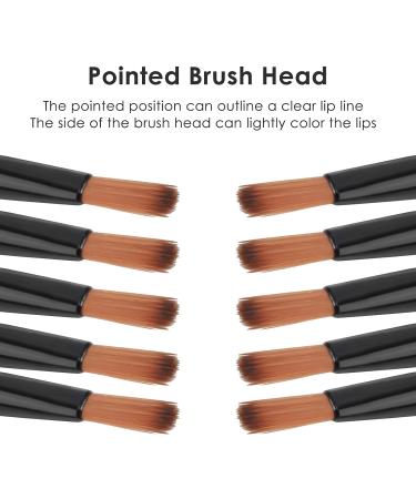 Hanmir 50Pcs Disposable Lip Brushes - Black Lipstick Gloss Wands Applicators - Buy Online on GoSupps.com