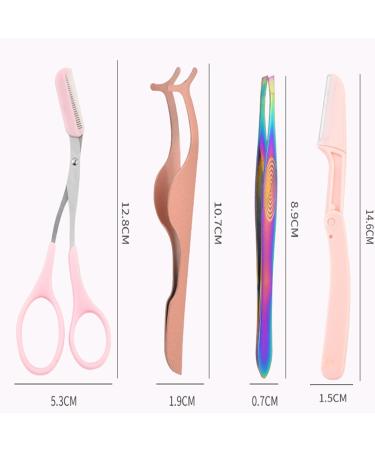 Premium 4-Piece Eyebrow Kit for Women - Trimmer Scissors Comb & Clip | Perfect Beauty Tools for Flawless Brows - Shop Internationally - Buy Online on GoSupps.com