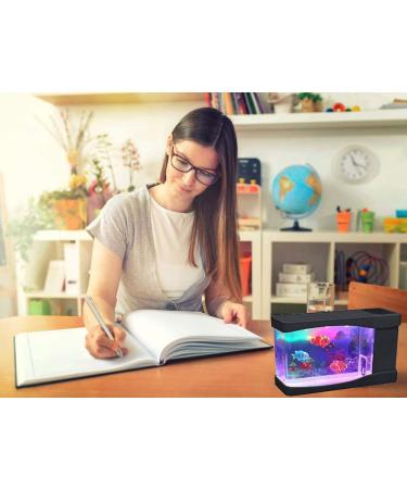 Lightahead Artificial Mini Aquarium - LED Multi Colored Fish Tank with Bubbles - Buy Online on GoSupps.com