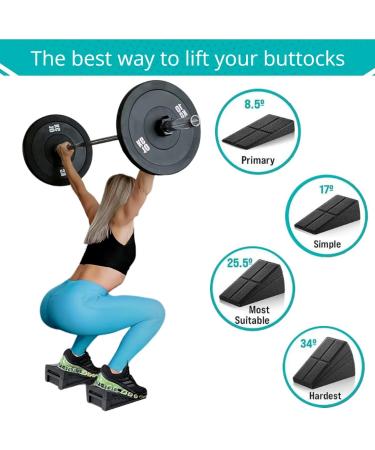 Slant Board for Calf Stretching 5 Adjustable Angles Foot Block Stretcher for Physical Therapy Exercises Home Stretch Equipment for Squat Ankle Foam Incline Boards Wedge Calve Raise Blocks - Buy Online on GoSupps.com