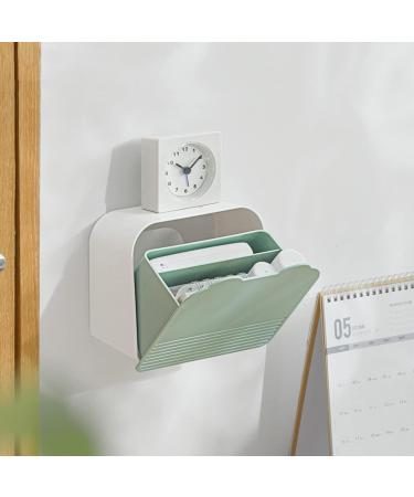 Women's Plastic Hanging Tampon Storage Box | 15.5x15.5x9cm Organizer for Bathrooms - Green - Buy Online on GoSupps.com