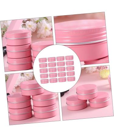 Beaupretty Travel Aluminum Box Cream Box empty lotion jars tea screw jar tea samples Cosmetic Sample Container metal lip tin plastic container Cosmetics Container travel spices make Tea 5.7X2.7cm Pink - Buy Online on GoSupps.com