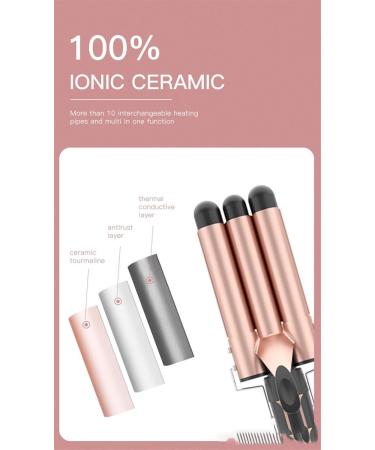 5-in-1 Hair Curler Set | Curling Brush & Interchangeable Ceramic Irons | Instant Heat & Dual Voltage | Shop Internationally - Buy Online on GoSupps.com