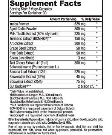 Flamasil Joint Aid Supplement | Cellular Repair | Uric Acid Extractor | Gentle Body Cleanser | 90 Capsules - Buy Online on GoSupps.com