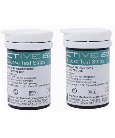 Exactive EQ blood glucose test strips x 50 + lancets x 50 for Exactive EQ blood glucose meter diabetes