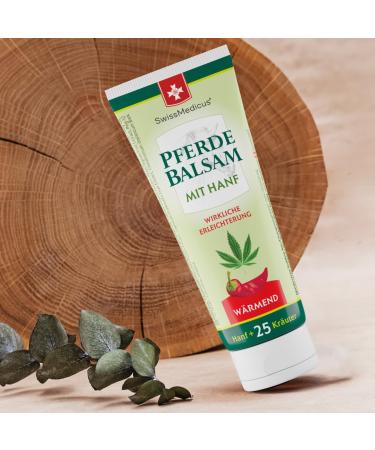 Swissmedicus Horse Balm with Hemp - Warming Muscle & Joint Gel - 25 Natural Extracts - 75ml - Everyday Use - Soothing Relief - Buy Online on GoSupps.com