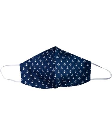 Bettina Brother Ladies Mask - Maritime Blue & White Cotton Washable 2-in-1 Everyday Dust Mask - Buy Online on GoSupps.com