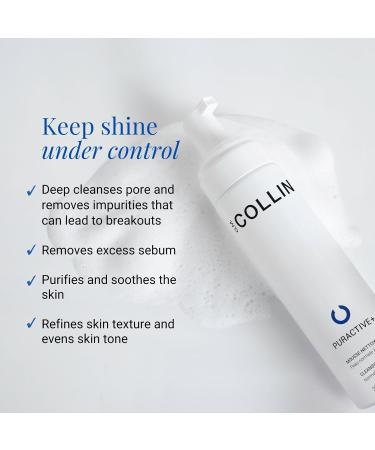 G.M. COLLIN Puractive+ Cleansing Foam | Best Foaming Face Wash for Oily & Acne-Prone Skin | Hydrating Salicylic Acid Cleanser - International Shipping Available - Buy Online on GoSupps.com