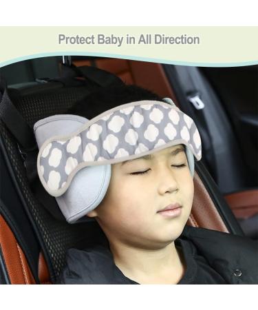 AIPINQI Child Car Seat Head Support Band - Grey | Safe Sleep Solution for Car & Plane Travel - Buy Online on GoSupps.com