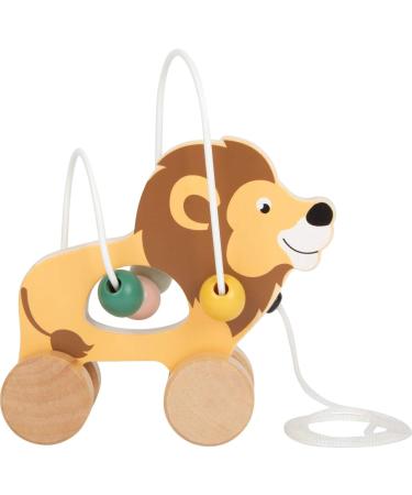 Small Foot Pull-Along Toy Lion - Motor Skills Loop Safari | Wooden Push-Along Toy for Kids 12+ Months | 11705 - Buy Online on GoSupps.com